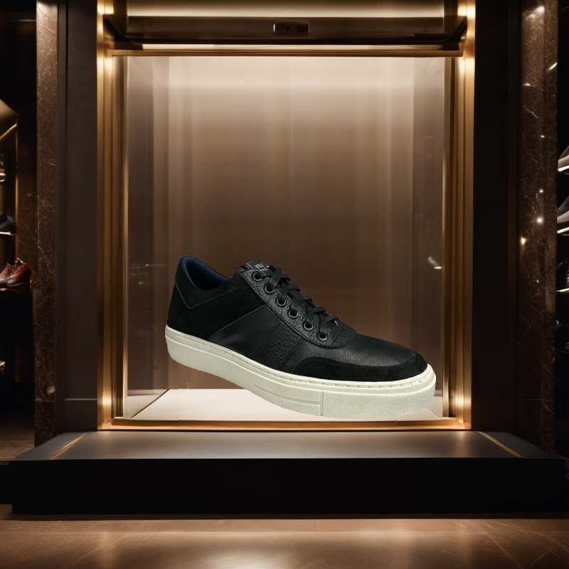 Sneakers in Pelle Dettagli Eleganti - 44, BIANCO Sneakers in Pelle Dettagli Eleganti - 44, BIANCO